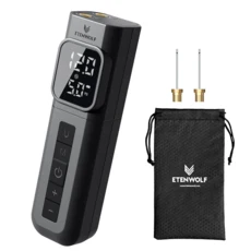 전동 볼 펌프 스마트 에어 펌프 정확한 압력 게이지 및 축구 농구 배구 럭 비용 디지털 LCD 디스플레이가있는 휴대용 고속 볼 팽창 (2 개의 바늘과 1 개의 노즐), Black