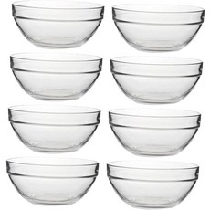 Iyulania 241g(8.5온스) 투명 유리 그릇 재료 준비를 위한 작은 준비 그릇 (8), Iyulania 241g(8.5온스) 투명 유리 그릇,