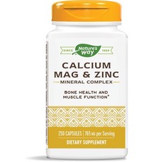Nature's Way 然萃維 鈣鎂鋅礦物質複合膠囊, 250顆, 1罐