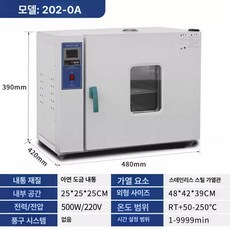 산업용 공업용 열처리 항온기 장비 고온 가열기 열풍, 단문 202-0A 25x25x25, 기본 색상