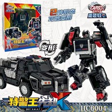 咖寶車神 拯救聯盟系列 混凝土大師 變形汽車飛機玩具金剛 兒童益智玩具, 經典-特警王先知HC6004, 1個