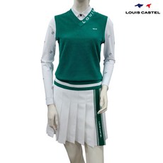 루이까스텔 여성 봄 여름 넥어라운드 피케이 V넥 니트 조끼 베스트 7LEVT302