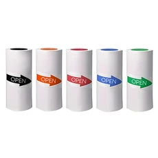 5/10롤 이중 색상 열전사 프린터 용지 57 x 25mm 미니 비접착 인쇄 오렌지/블루/레드/그린 검정색, 04 5 Rolls-Color