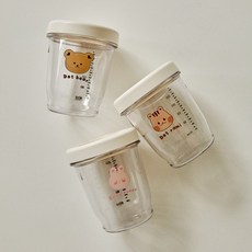 돗투돗x티지엠 돗프렌즈 에코젠 이유식 용기(3p) 240ml, 투명, 3개