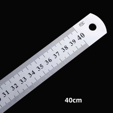 금속 자 스테인레스 스틸 정밀 측정 도구 학교 사무실 직선 자 15 40cm