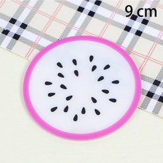 테이블 책상용 미니 실리콘 스탠드 도구 플레이스매트 패드 슬립 홀더 매트 개별 주방, 라운드, M, fruit