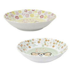 디어리빙 어린이식기 토끼 쿠프 16.5cm + 곰, 1세트