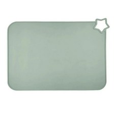 어린이와 실리콘 플레이스매트 식품 등급 먹이주기 테이블 매트 방지 미끄럼, 8. Green