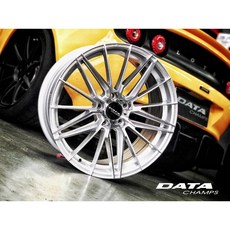 DATA FF12 旋壓 19吋 5孔114 鋁圈 輕量化 提升性能 麗車坊嚴選, 銀車面, 1個