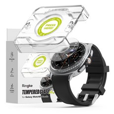 Rearth Ringke 三星 Galaxy Watch 8 Classic (46mm) 玻璃螢幕保護貼 (2片裝), 1個, 透明