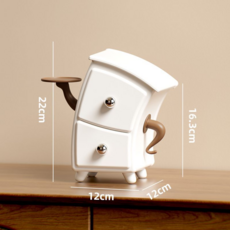 彎腰式桌面收納盒 宿舍抽屜櫃, 時尚百搭：甄選好物【白色-叉腰櫃】放哪都好看