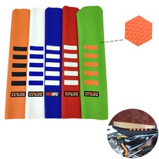 오토바이용품 안장 커버 시트커버 방수 미끄럼방지, 1개, 무지개 블랙 밴드 그린 밴드