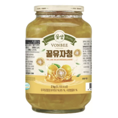 코스트코 꽃샘 본비 수제꿀 유자청 2kg 허니 액상 벌꿀 유자차 카페용 가정용, 1박스, 1개입
