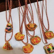精品 香包 50條批發男女招福端午節刺繡虎頭小香包錦囊五彩繩項鍊掛脖飾品, 1個, 50條批發男女招福端午節刺繡虎頭小香包錦