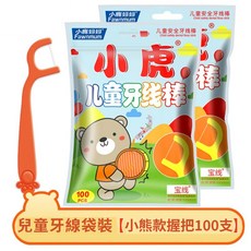 小鹿媽媽牙線棒 兒童專用 口腔清潔, 1個, 小鹿媽媽牙線棒 一包