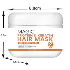 MIAOFUTONG 角蛋白髮膜 柔順修護滋潤, 1個, 發膜/250ml【1號英文版.發國外】