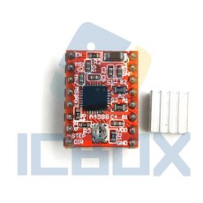 ICBOX A4988 步進電機驅動器 3D打印機 Reprap 驅動板, 紅色