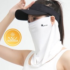 퓨어베어스마켓 러닝 햇빛 가리개 여성 자외선차단마스크, 1개, 화이트