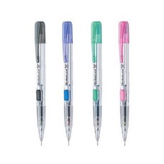 펜텔 테크니클릭 샤프 0.5mm pd105 옆면 클릭 일제샤프 그립감좋은샤프 옆샤프, 투명블랙