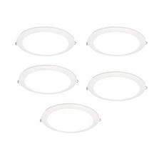 JG라이팅 (정품) 고급형 S6 플리커프리 폴리커프리 15W LED 6인치 원형 매립조명 주백색 (4000K) 원형 타공, 5개