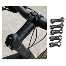 키밍 경량 자전거 핸들 스템 6도 100mm, 블랙, 1개