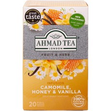 독일 아마드티 Ahmad Tea Camomile Honey & Vanilla 카모마일 & 허니 & 바닐라 후르츠 and 허브차 티백, 20개입, 4개