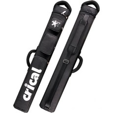 당구 가방 보관 큐케이스 크리컬 풀 큐 케이스 2x4 하드 스틱 2개 버트와 4개 샤프트 수납 성인용 소프트 숄더 스트랩 포함, Black