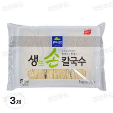 면사랑 생손칼국수 (실온 생면 사리 국수), 3개, 1kg