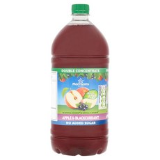 영국 모리슨 Morrisons Apple & Blackcurrant Squash 노슈가 사과 & 블랙커런트 더블 농축 주스, 4개, 1.5L