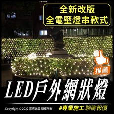 【宸亮光電】2022全新改款為全電壓 LED聖誕網燈 全電壓 防水 戶外節慶佈置 聖誕燈飾 戶外燈飾佈置, 1個, 全電壓,綠光(已含電源控制器), 綠光