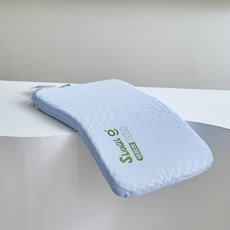 嬰兒硅膠枕透氣定型3個月1-3-6歲新款兒童寶寶枕頭幼兒園四季通用, 嬰兒款—baby藍28*45*2.5cm【適合0—3歲】