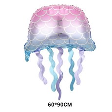 바다 아래 테마 생일 파티 장식 고래 불가사리 배너 가랜드 걸이, 1개, 32. balloon