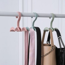 회전식 가방걸이 다용도 넥타이 스카프 소품걸이, 1개