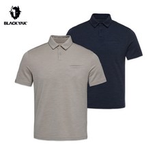 블랙야크 남성 메리노 울 카라 반팔티 가을 쾌적한 향균소취 기능성 등산 티셔츠 1BYKTFU006