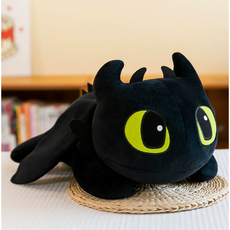 길들이기 라이트 대형 바디필로우 투슬리스 애착인형 쿠션 60cm 100cm, 블랙