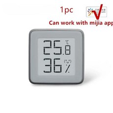 MMC Bluetooth 호환 온도계 습도계 E-Ink 스크린 BT2.0 스마트 온도 습도 센서는 Mi Home App에서 작동, [01] 1pcs