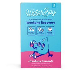 Water Boy Weekend Recovery 草莓檸檬水 8入, 1個, 52.2g
