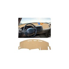 Autorder 베이지 대시보드 커버 매트 1997-2003 포드 F150 F-150/F250/Expedition/F150 헤리티지 액세서리 대시 커버 업그레이드 폴리에스터 대, 1997-2003 F150 (Beige)