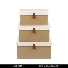 고급 가죽 휴대품 호텔 보관함 캐비닛 수납상자 보관, 1개, S. 살구색 흰색 모자