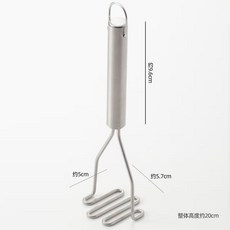 CuisinAid 304不鏽鋼搗碎器, 1個, 304搗碎器 約20*5.7cm