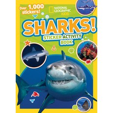(영문도서) Sharks Sticker Activity Book [With Sticker(s)] Paperback, National Geographic Kids, English, 9781426317743