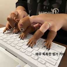 채움도트 핑거퍼펫 다람쥐손가락 장난감 실리콘 손가락 장갑 디자인 여름 작업용, 1개, 다람쥐 손가락 커버 10개 세트