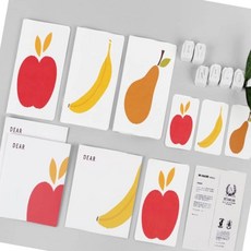 메시지 카드 세트 과일 초대 연애편지 선물ver7+4FHK