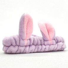 헤어밴드 세수 머리 퍼플토끼 세안밴드 샤워