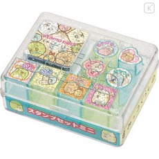 角落生物迷你印章組-8入附印泥 確認章簽到章手帳筆記本桌曆, 1個