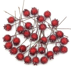 嗨購 仿真小漿果 聖誕裝飾 果插花 裝飾品, 酒紅色, 1個
