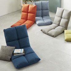 포그니 등받이 각도조절 접이식 좌식 의자, 01_포그니 쿠션 좌식의자_네이비