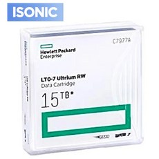 HPE 바코드 라벨 포함 HP LTO-7 C7977A 15TB 아이소닉