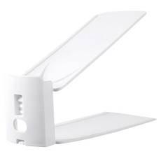 PUCH可調式鞋托架 三檔高度調節 垂直收納 梯形斜面設計 穩固防滑, 無印白, 1個