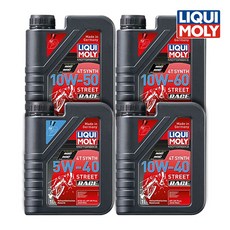 리퀴몰리 오토바이 바이크 엔진오일 4T 스트릿 레이스, 4T 스트릿 레이스 10W-60(1000ml), 1개
